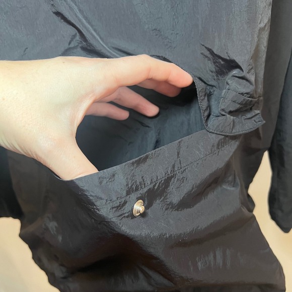 Pink Victoria Secret Pullover Windbreaker Jacket Pink Logo Anorak XS Black - Picture 3 of 7